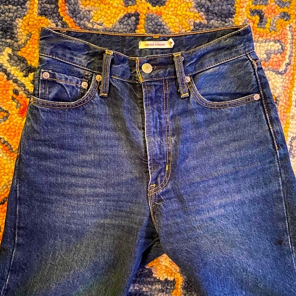 Levi’s Ribcage straight leg- Dark wash SIZE 26 jeans - Picture 10 of 10